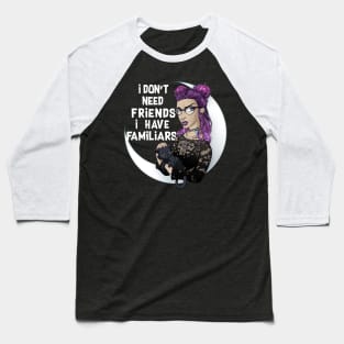 Witchy Cats Baseball T-Shirt